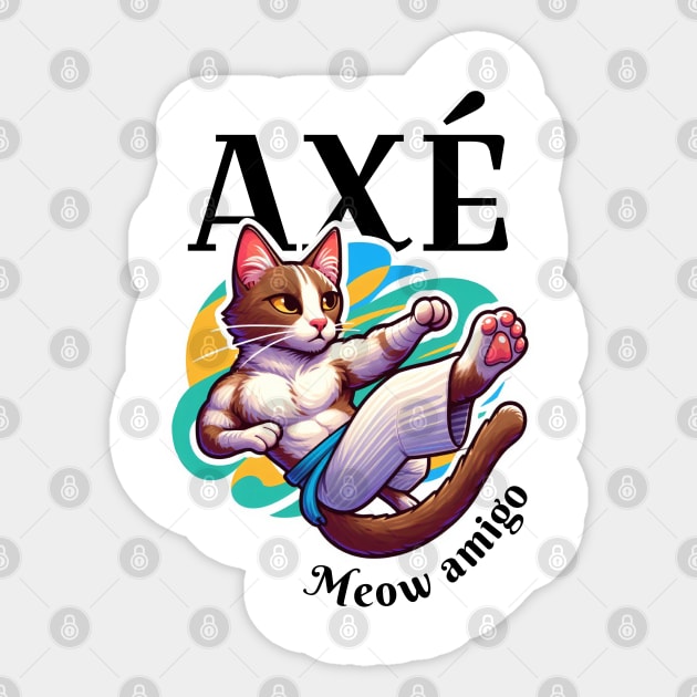 Axé, meow amigo Sticker by anjokaba89